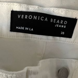 Veronica Beard white bootcut jeans size28
